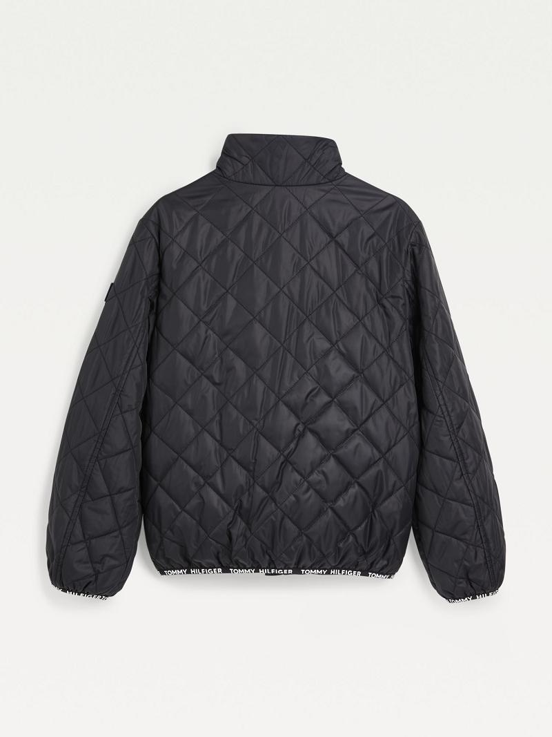 Fiú Tommy Hilfiger Quilted Kabát Szürke | HU 2126HAP